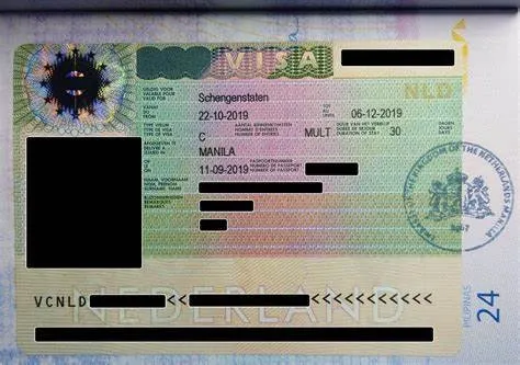 نمونه ویزای شینگن